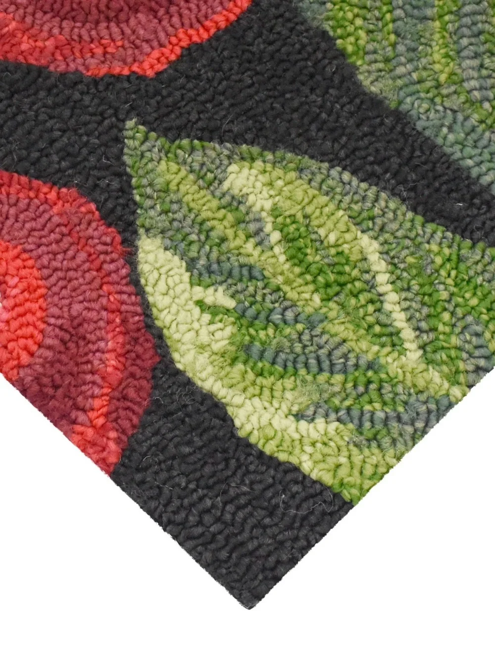 Spring Hooked Accent Rug Red Cherry Pattern - Picture 2 of 4